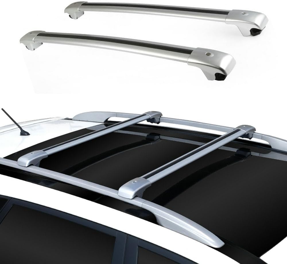 2PCS Roof Rack Cross Bar Crossbar Fit for Mercedes Benz X166 GL 2013-2019 Aluminum Luggage Racks Roof Rail Cargo Carrier (Silver)
