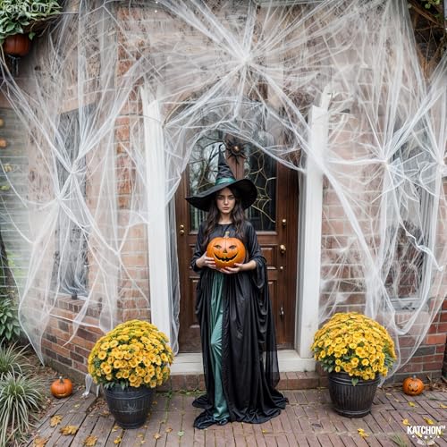 Toile d'araignée phosphorescente pour illuminer vos décorations sombres d'Halloween - 8