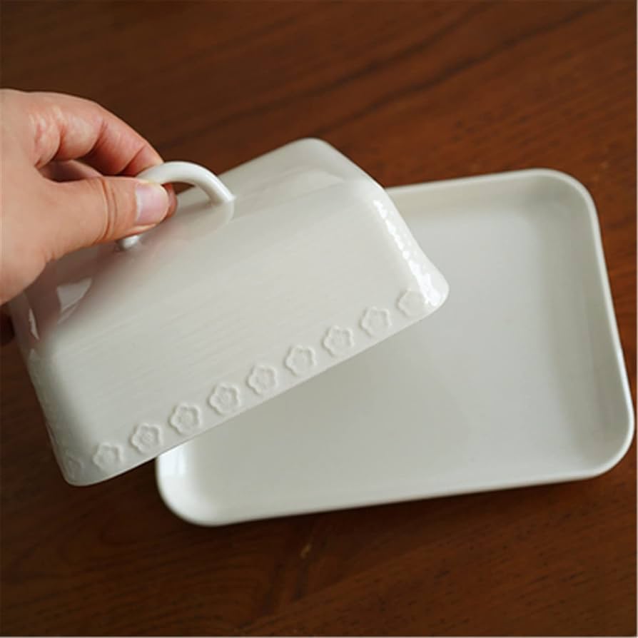 Amazon｜セラミックバターディッシュ 北欧風 陶器 バターディッシュ