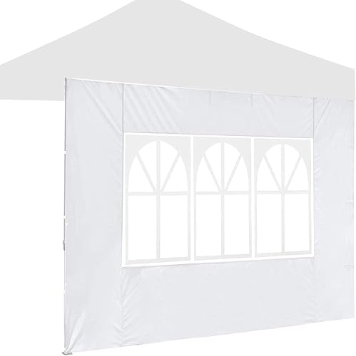 RNSUNH Toldo de pared lateral para pared solar, decoración universal de ventana 1080D, ajuste lateral de 10 pies, toldo desplegable para exteriores,