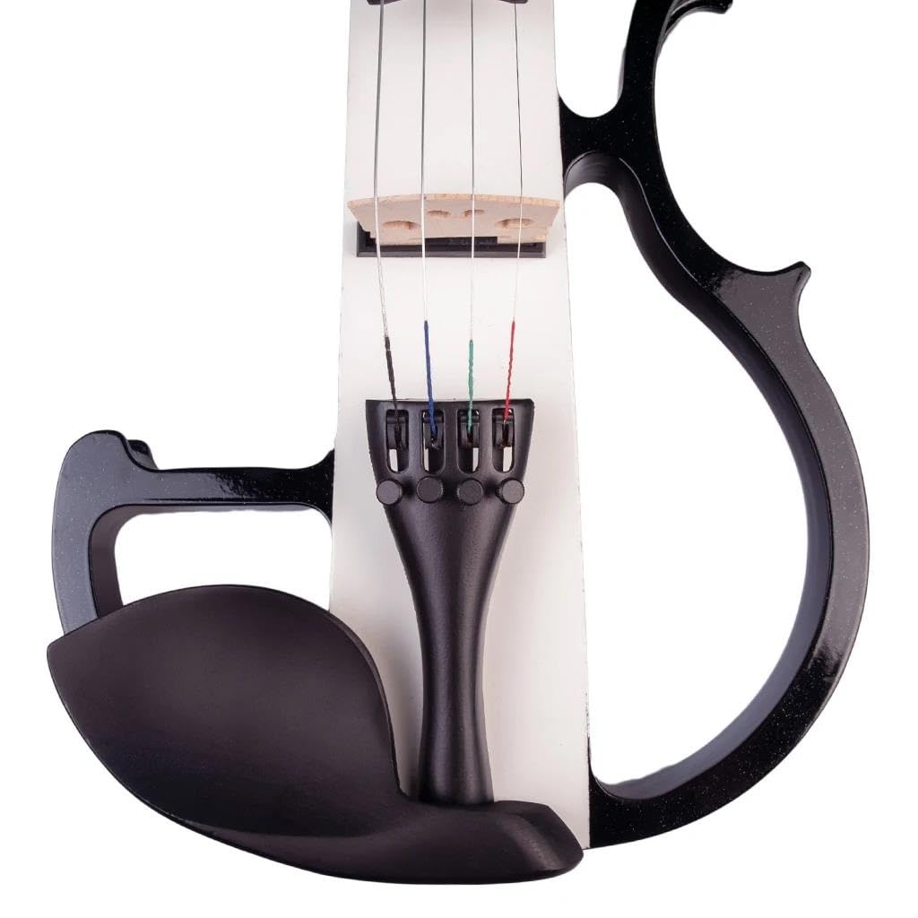 Violine Set 4/4 elektrische Violine Geige Solide Violine Starter Kit mit Fall Bogen Audio Kabel Saiten Stille Anfänger Violine SET