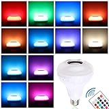 bombilla altavoz amazon ♬【AJUSTABLE】 El altavoz con bombilla led bluetooth es fácil de instalar, luz y volumen de música ajustables, luz intensa, comparable a una bombilla halógena de 50 vatios.