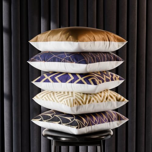 Image of Stoa Paris Cushion Cover Set of 5, Home Decor for Sofa, Bed & Living Room, Digital Printed Cushion Cover 16 Inch x 16 Inch, Soft Touch Finish, Hidden Zip Closure, Ophelia's Reverie - Ophelia