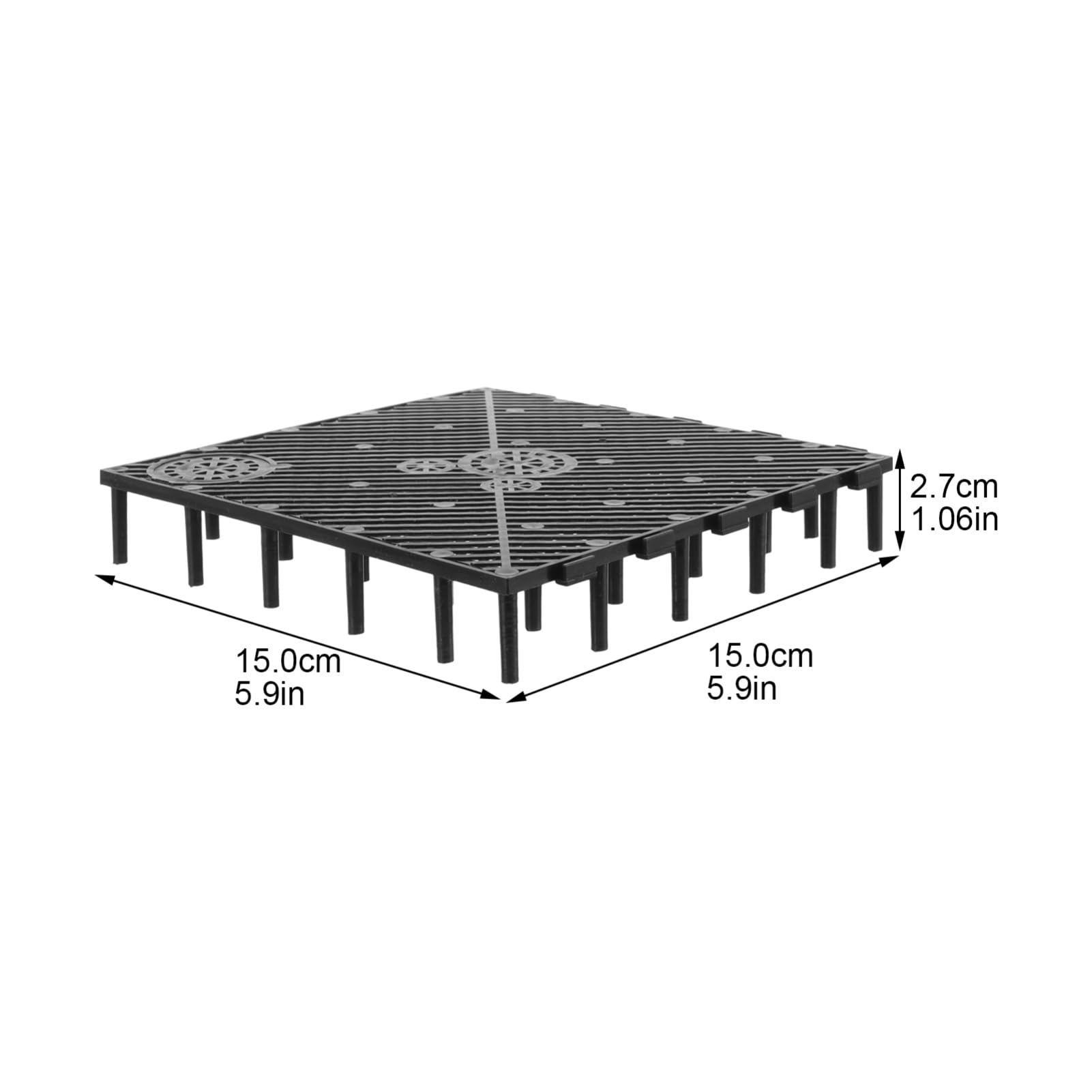 BESPORTBLE 20 Pezzi Piastra Filtrante in PVC per Fondo Acquario Dispositivo di Filtraggio per Fondo Acquario Vassoio Filtrante Giunzione e Filtrazione Installazione Semplice Flusso d Acqua