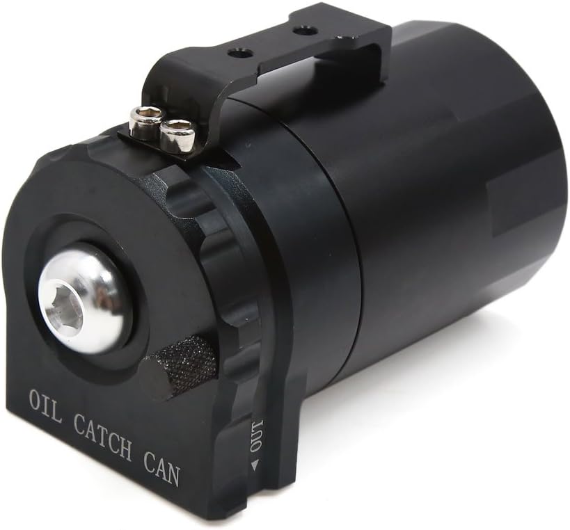 Black Aluminum Alloy Universal Car Vehicle Engine Oil Catch Can Tank Set (id: 13b f71 9fc a2e 45d