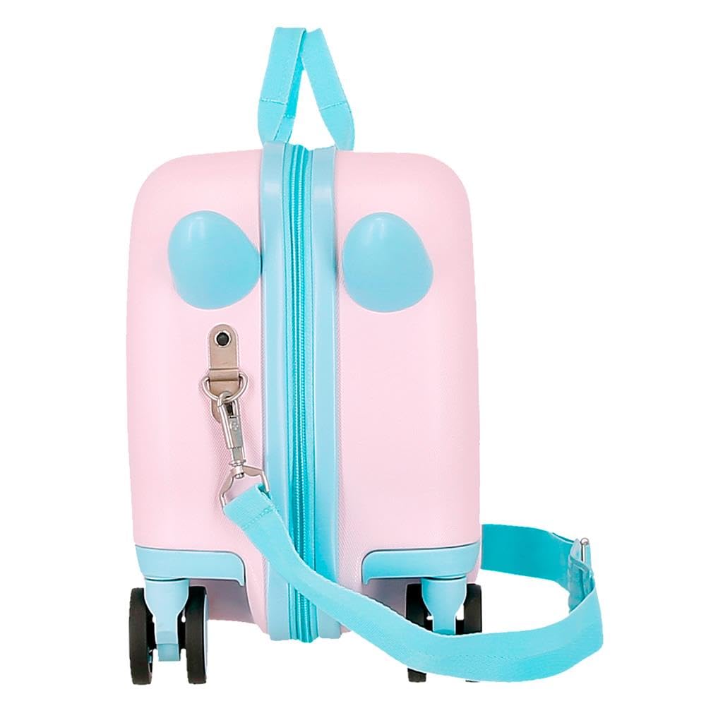 Roll Road Happy – Valise Enfant Rigide en ABS avec Fermeture à Combinaison Latérale, 4 Roues, Bagage à Main. Fabriquée en ABS, Un matériau Rigide et léger.