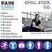 PAINCAKES Reusable Mini Cold Packs - Stickable Ice Packs for Targeted Cold Therapy - Perfect for Injuries, and Small Areas - Latex-Free Cold Compress, 100x Re-Stickable Blue & Purple 2 Pack Set