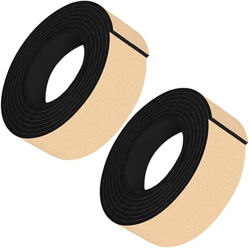 DOITOOL 2 rollos de alfombrillas para mesa y silla, silla circular, protector de muebles antiarañazos, almohadillas de fieltro para sillas,