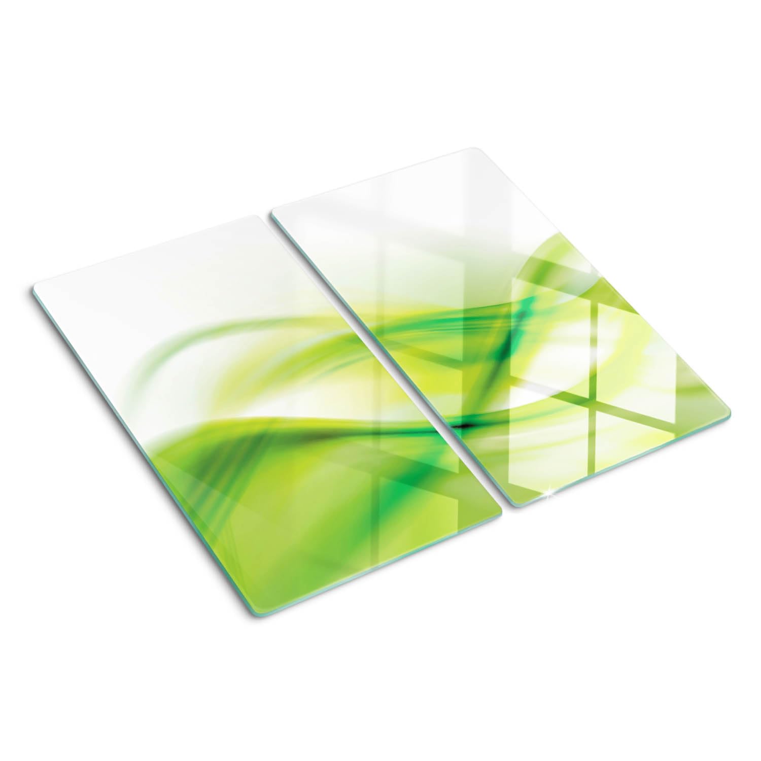 Planche en verre effet artistique 3D aux bords polis de luxe
