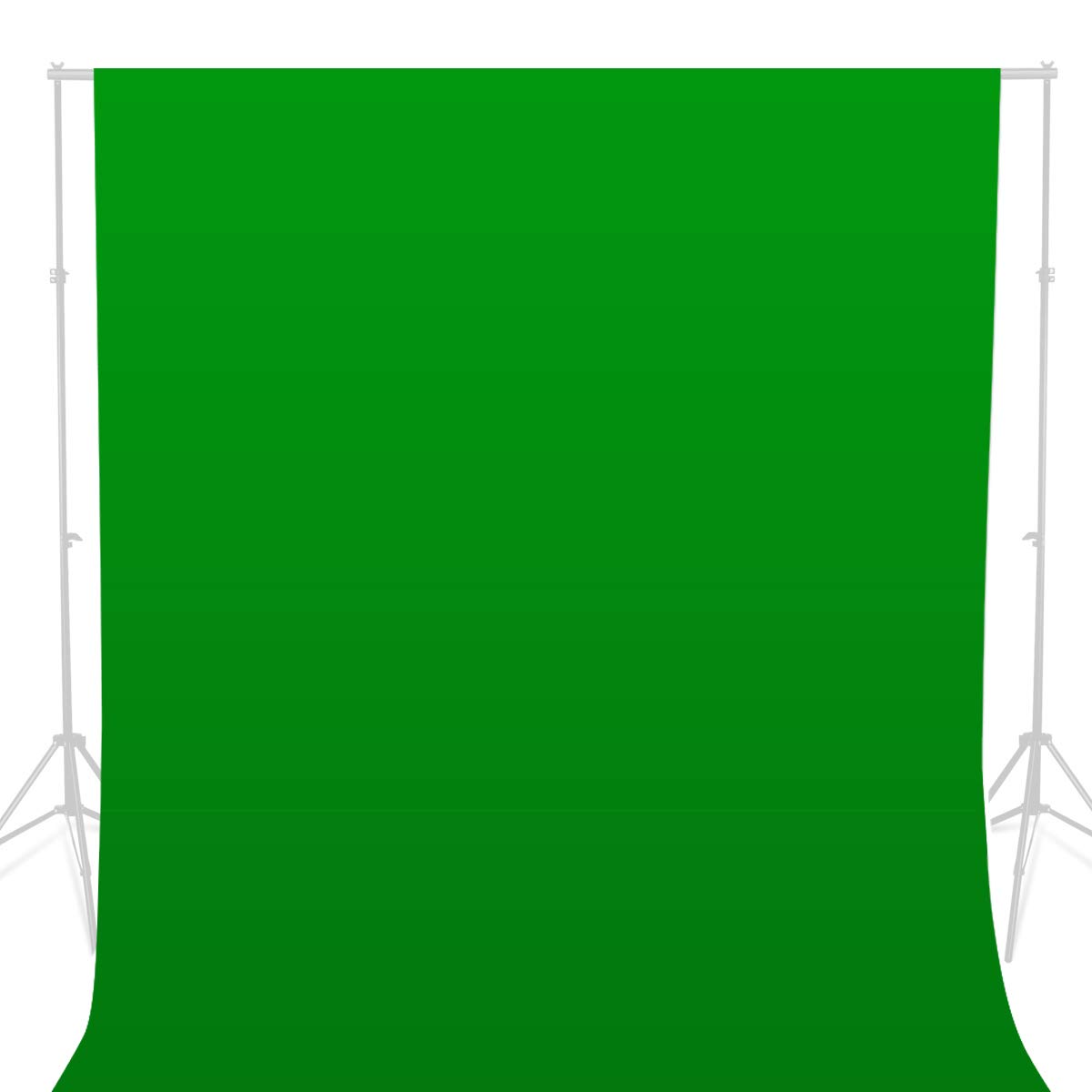 Sfondo fotografico con schermo verde, 3 x 3 m, 100% mussola di cotone Chromakey, lavabile in lavatrice, pieghevole, per riprese ritratti di prodotti in studio, live streaming, zoom meeting
