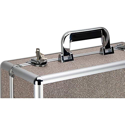 Ver Beauty 6-Tiers Accordion Trays Professional Cosmetic Makeup Train Case Organizer Travel Brush Holder, Beige Glitter (Vp001-510) #TOP4