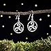 Sterling Silver Celtic Triskelion Earrings - Small, Lightweight, Double Sided - Handmade, Solid .925