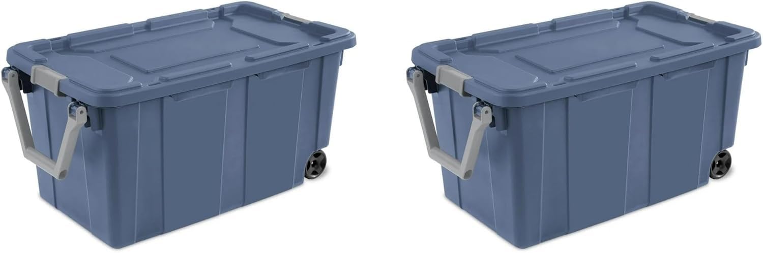 Amazon.com - Storage Bin 40 Gallon 160 Qt Wheeled Industrial Tote