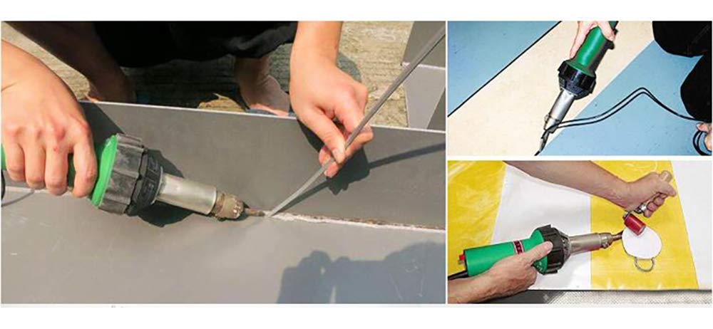 110V Professional Hot Air Welding Kit Plastic Heat Gun Accessories 1600W for PVC Plastic Flooring Linoleum Vinyl Floor — view 5