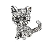 vintage pins ebay Dimensioni: circa 3 x 2,5 cm Donne Vintage gatto spilla pin lega u0026 cristallo spilla gioielli gioielli regalo trattati.