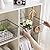 Aeggplant Kitchen Wire Baskets Farmhouse Decor Metal Food Storage Organizer, Household Refrigerator Bin with Built-in Handles for Cabinets,Pantry Set of 2 Black