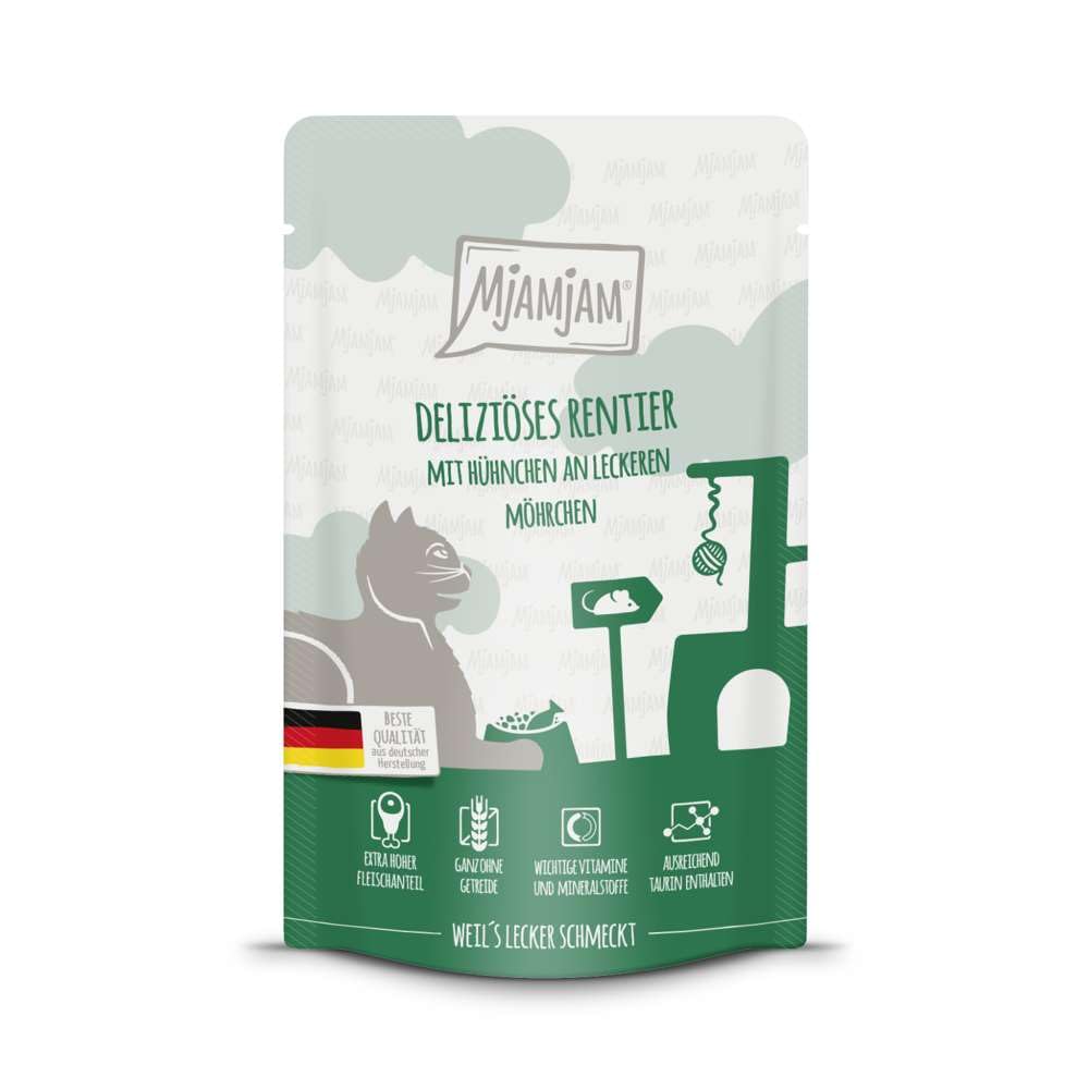 MjAMjAM - Quetschie delicious reindeer with chicken and delicious carrots 12 x 125 g