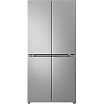 LG GMB860PYDE Frigorifero Multidoor Slim, Frigorifero 4 Porte Classe E, 530L, Wi-Fi, Linear Cooling, Smart Diagnosis, Compressore Smart Inverter, Total No Frost, Design porte piatte, Prime Silver