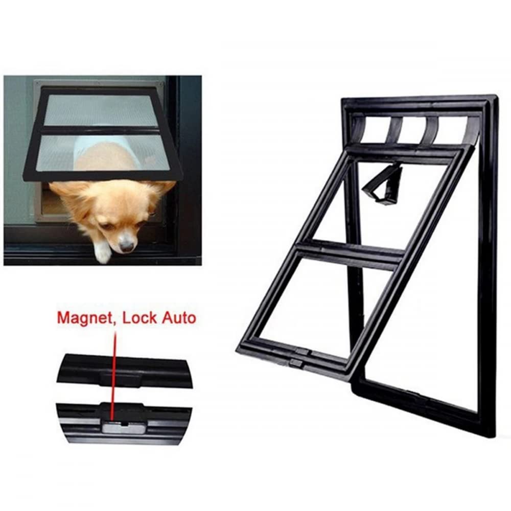Pet Screen Door Magnetic Automatic Lock Screen Door Pet Screen Doors for Small Dog Ca-M