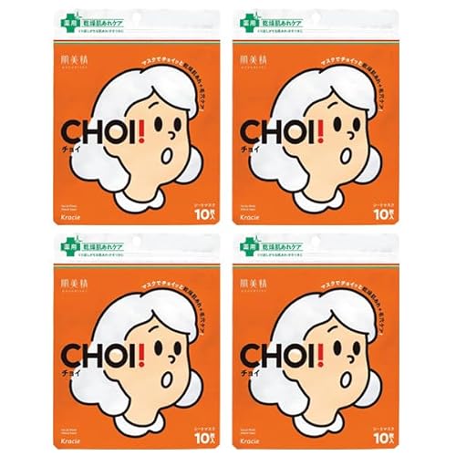 40枚セット(10枚x4パック)CHOI マスク 薬用 乾燥肌あれケア医薬部外品 肌荒れ スキンケア フェイスパック シートパック シートマスク チョイ