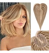 starluck Hair Toppers for Women Real Human Hair No Bangs, 100% Remy Human Hair Toppers for Women ...