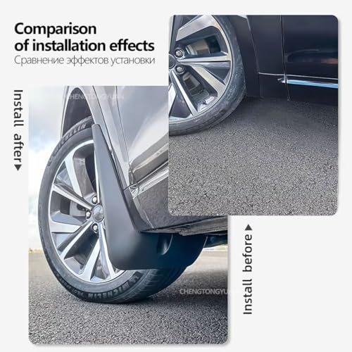 Guardabarros para Model X delanteros y traseros: accesorios de protección exterior 4