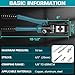 Hydraulic Crimping Tool, 16 Tons Hydraulic Wire Crimping Tool Kit with Cable Cutter and 13 Pairs of Dies, 12 AWG to 600 MCM, Wire Rope Crimping Tool for Battery Cable Ends Ring Terminals