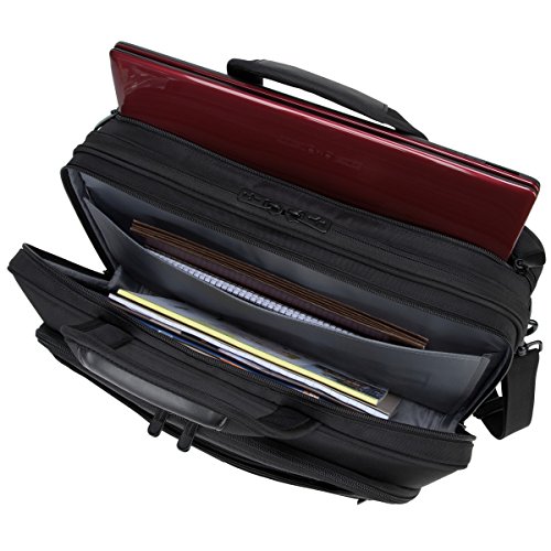 image for Targus Blacktop Professional Business Deluxe Briefcase, with Checkpoin