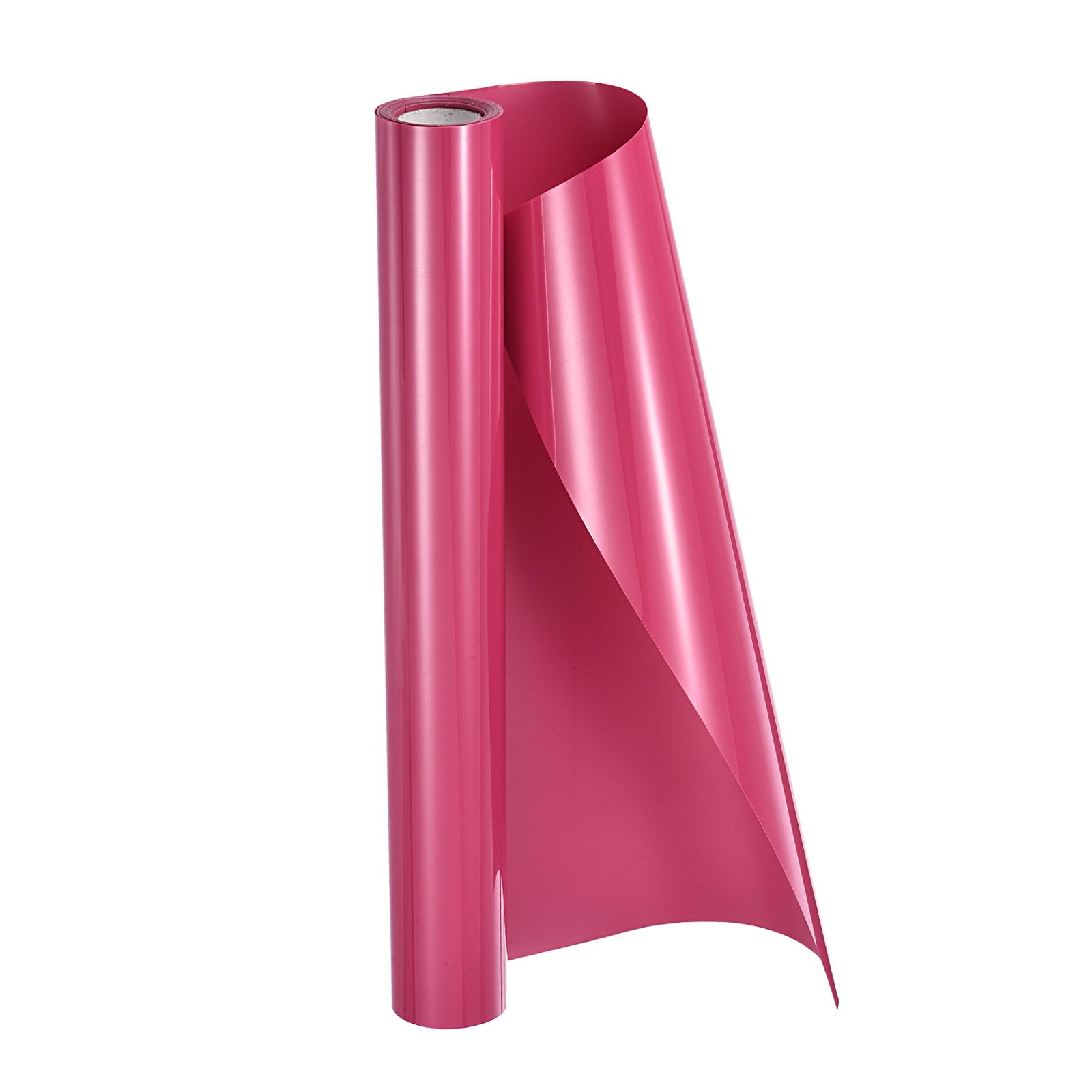 sourcing map HTV Heat Transfer Vinyl 12" x 8.5ft Roll PVC Magenta Iron on Vinyl for All Cutter Machine, Easy to Cut & Weed