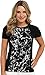 Calvin Klein Women's Short-Sleeve High/Low Printed Top