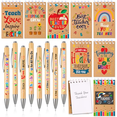 Cadeaux de remerciement pour enseignants fournitures de bureau avec carnets et stylos
