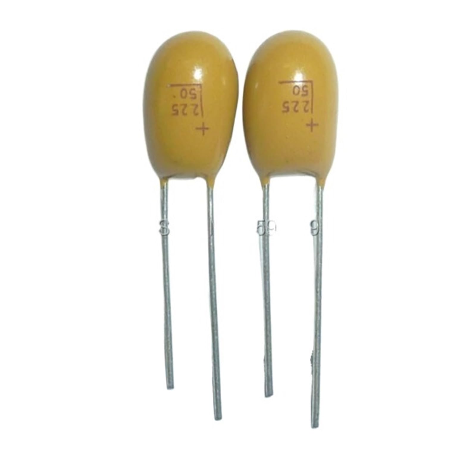 50pcs Tantalum capacitor 2.2uF 50V 225 50V2.2uF DIP Radial IDGTTLDF