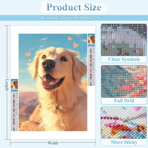 Kit diamond painting adulte chien Amour pour exprimer votre créativité artistique - 2