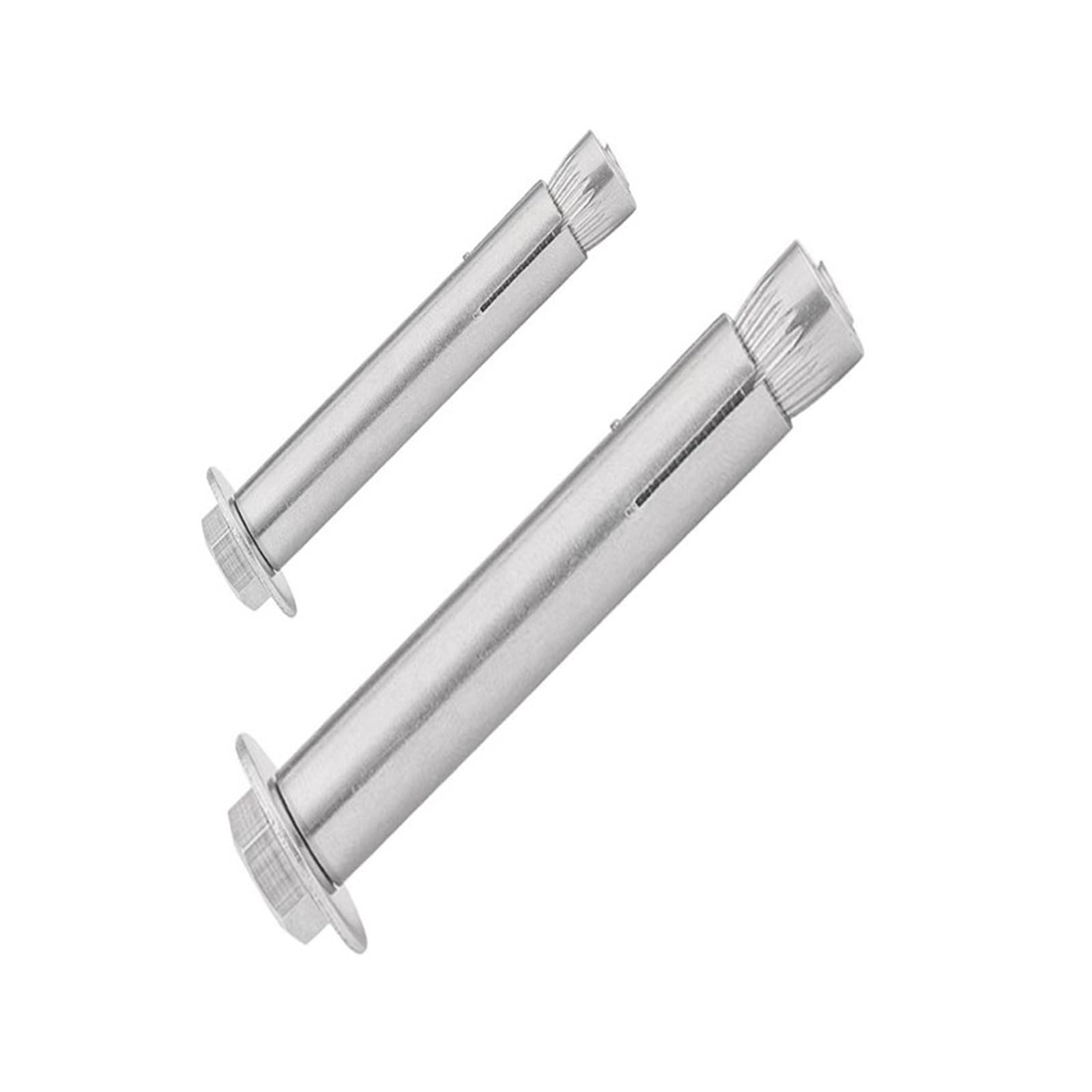 tornillos de anclaje, 2-5 piezas M6M8M10M12 304 Tornillo de expansión integrado acero inoxidable interno hexagonal externo(12x80 2p)