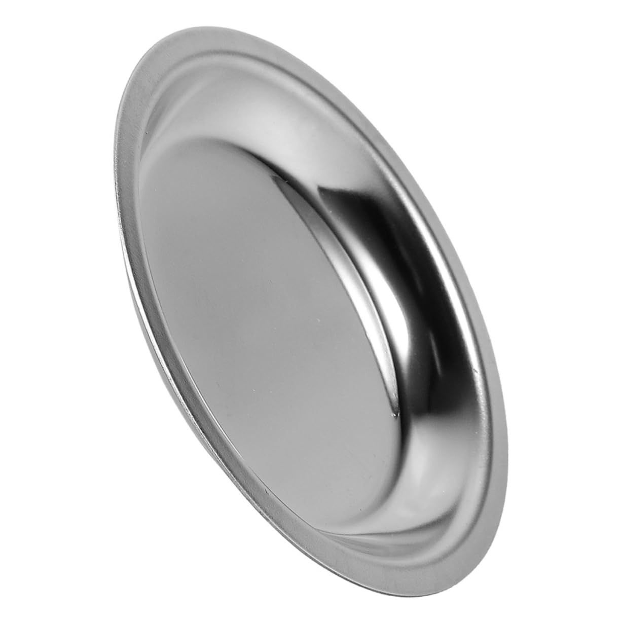 OKUMEYR Stainless Steel Tea Bag Saucer Round Metal Coaster for Tea Cups Lightweight and Design for Home Bar Restaurant Use Practical present for Friends and Family