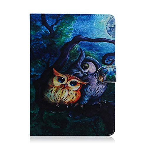 Uucovers For Apple Ipad 10.2 Inch Case 9Th/8Th/7Th Generation (2021/2020/2019) & Ipad Air 3 (10.5") (3Rd Generation) /Ipad Pro 10.5 Cover Pu Leather Folio Stand Cover With Card Pockets, Purple Owl #TOP2