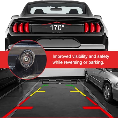 Image of EL3Z-19G490-D Rear View Park Assist Backup Camera Compatible with 2015-2020 Ford Mustang 2015-2019 Lincoln MKC 2010-2014 Ford F150 Parking Assist Camera Replace#BL3Z-19G490-B (EL3Z-19G490-D)