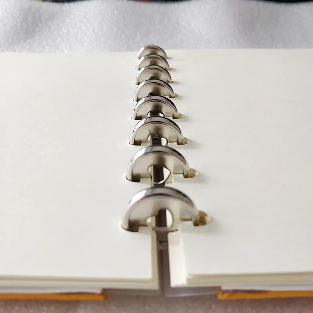 10pcs Binding Ring Discs Expansion Discs,Book Binding Discs, Heart Binder Rings for Add Extra Pages,Notebooks Planner Discs (35mm, Rose Gold) : Office Products