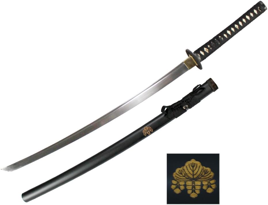 MAKOTO Handmade Sharp Katana Black Samurai Sword 40" - Image 3