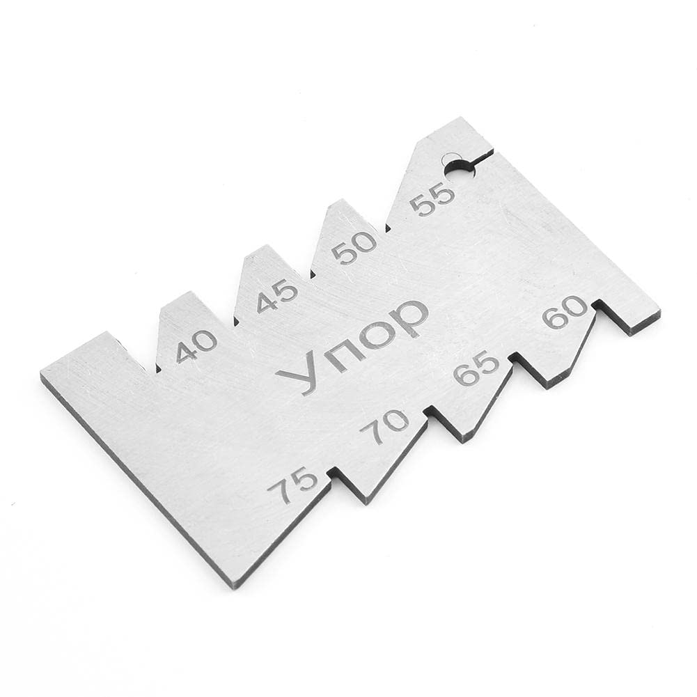 AIDNTBEO 10Pcs Thread Gauge,Stainless Steel Thread Measuring Gauge Screw Pitch Grinding Gauge Tool Angle Gauge Wire Cutting,ynop