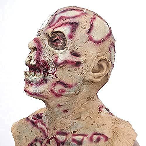 molezu Scary Zombie Head Mask Vampire Mask for Adult Creepy Costume Horror Halloween Decoration Props, Latex Halloween Mask - Image 3