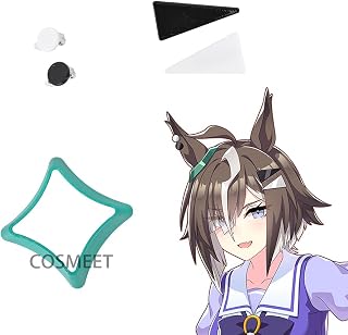[COSMEET] ウマ娘 コスプレ ルーラーシップ 髪飾り 耳飾り セット 小道具 小物 勝負服 cosplay 変装 仮装 统治地位