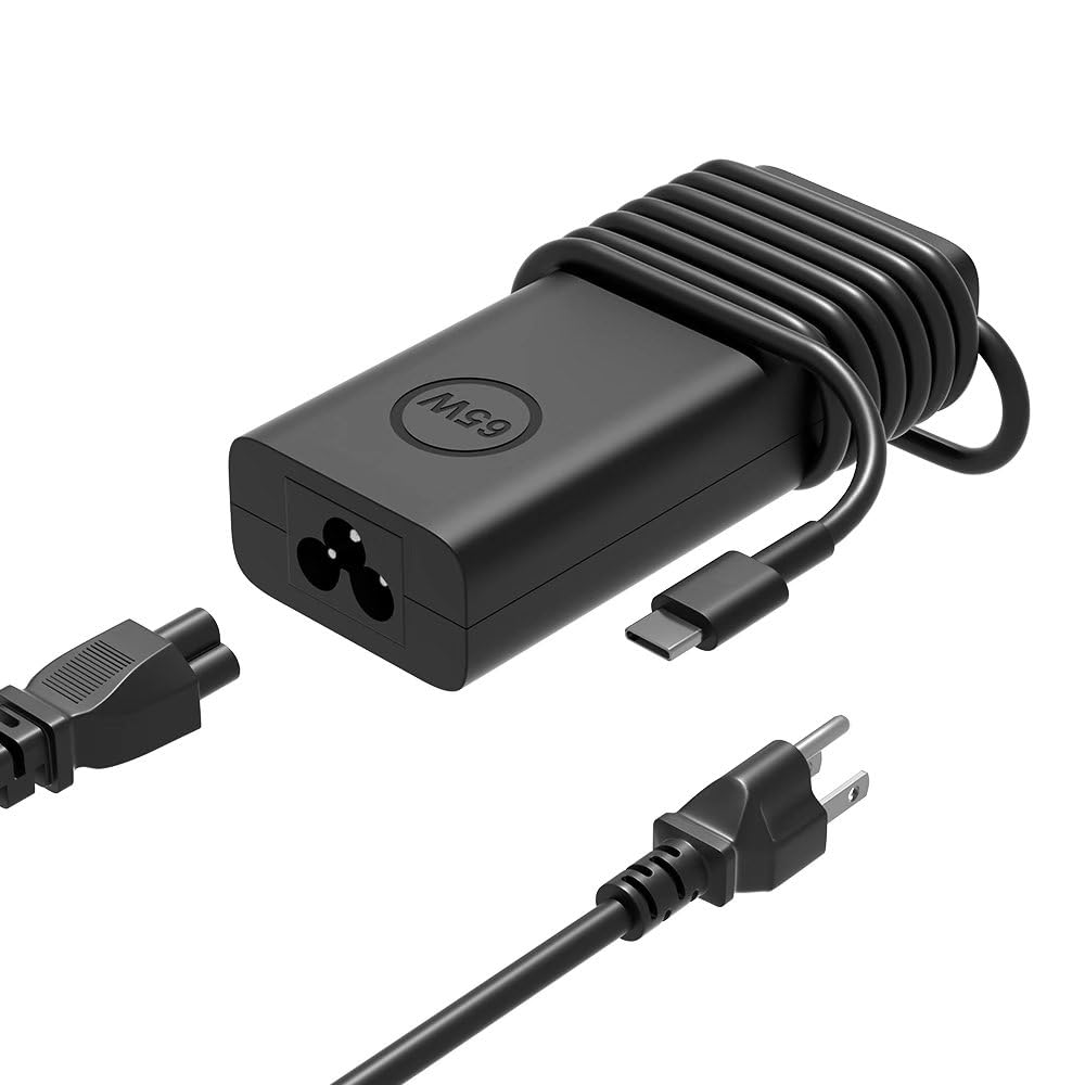 HSXIRQA 65W USB C Charger Fit for Dell Latitude7410 7230 5400 5410 5480 9520 3520 3540 3120 3500 Xps 12 13 9250 9310 9315 9365 Inspiron 12 13 14 7306 7415 7420 7425 7435 2-in-1 Chromebook 3110 5190