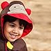 Skip Hop Zoo Little Kid-Toddler Hooded Raincoat for Boys/Girls, Monkey, Brown (Size 3-4)