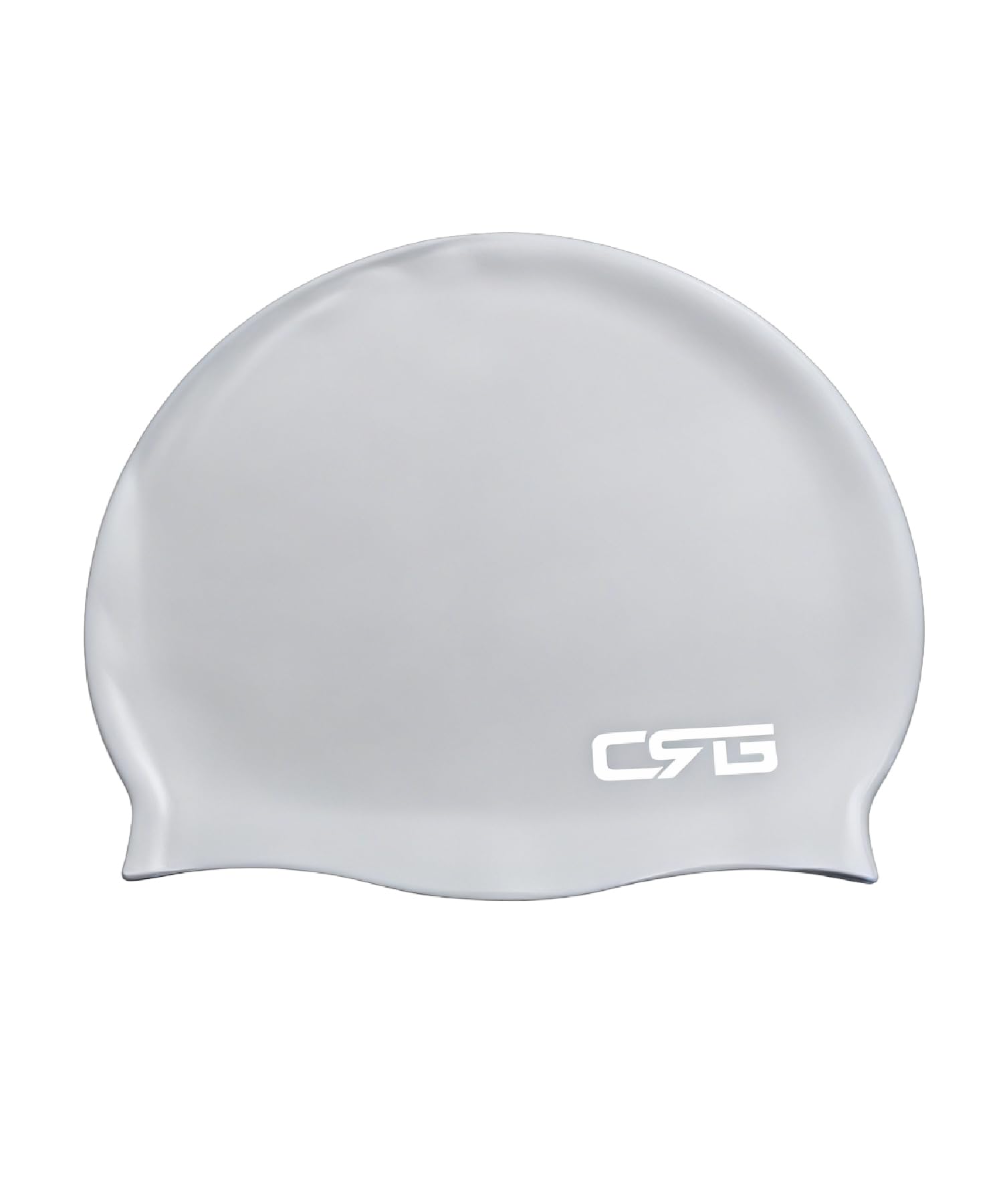 CRG Silicone Swimming Cap,Swim Cap for Man, Women, Unisex Adult (Grey)