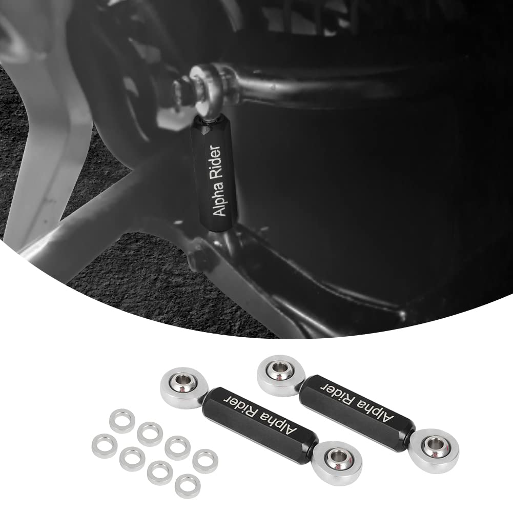 Motoparty Sway Bar End Links Kit for Can-Am Ryker Rally 2019-2025 Sport 2022-2025 All Models Upgrade Aluminum Alloy Stainless Steel Material Rod End Kit (Black)