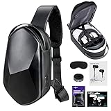 Oculus Quest 2 Case SARLAR Hard Chest Shoulder Backpack for Carrying Basic and Elite Version VR Gaming Headset and Touch Controllers Acessories, Bundled with In-Ear phones & Lens Protect Cover