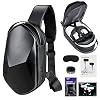 Oculus Quest 2 Case SARLAR Hard Chest Shoulder Backpack for Carrying Basic and Elite Version VR Gaming Headset and Touch Controllers Acessories, Bundled with In-Ear phones & Lens Protect Cover
