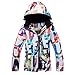 MJGkhiy Combinaison de ski coupe-vent pour femme - Décontractée - Avec fermeture éclair - Avec capuche - Veste fine - Décontractée - En peluche épaisse, Femme., M