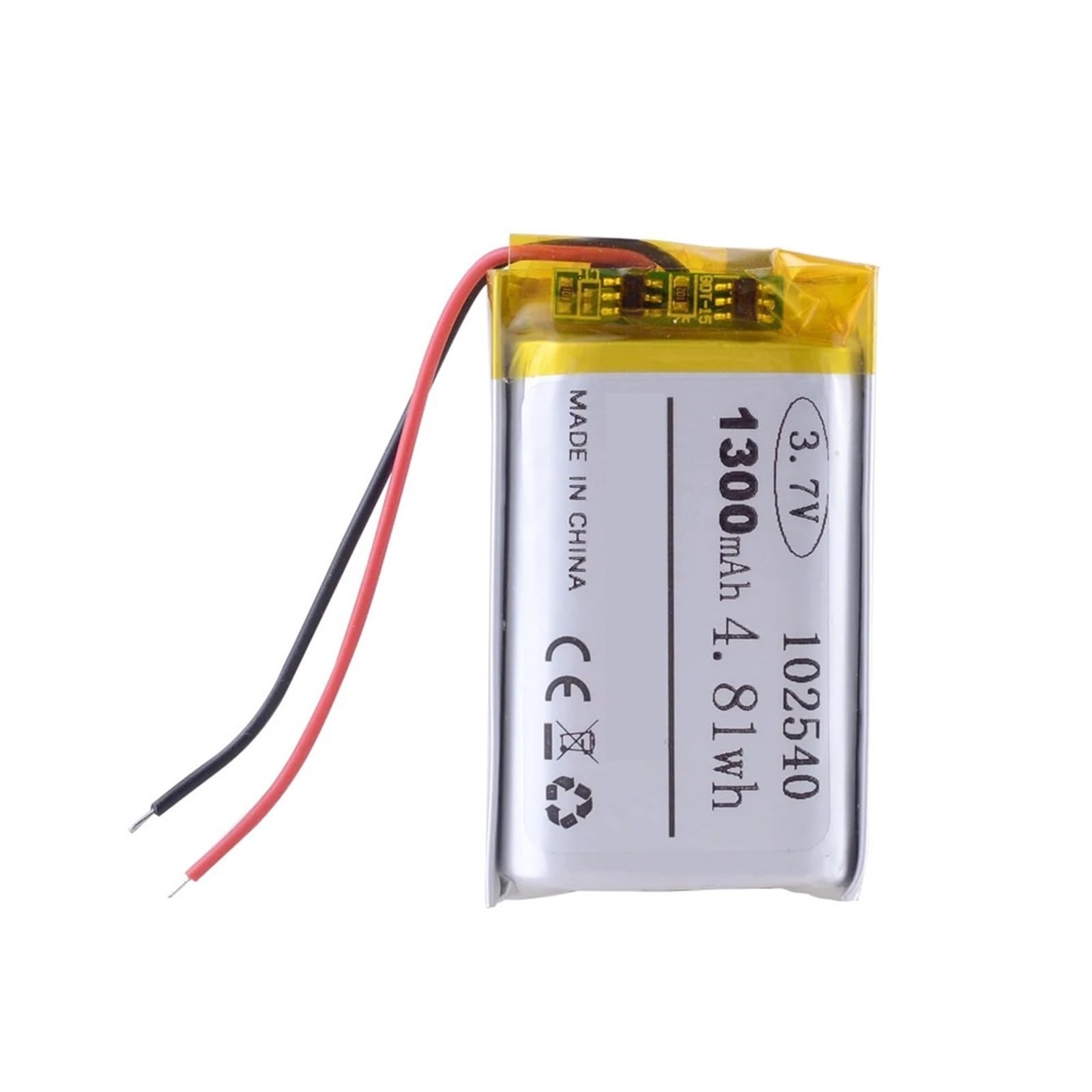 102540 3,7 V 1300 mAh 10pièce